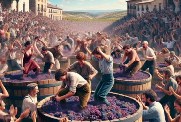 fiesta del pisado de la uva en san asensio