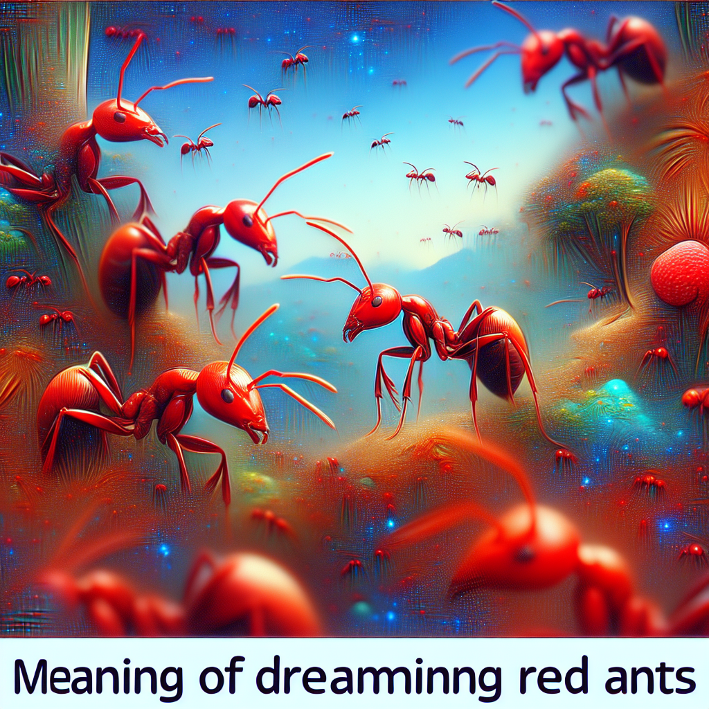 significado de sonar hormigas rojas
