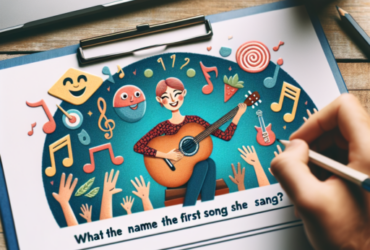 ¿Cómo se llama la primera canción que cantó? ¿Cómo se llama la primera canción que cantó?
